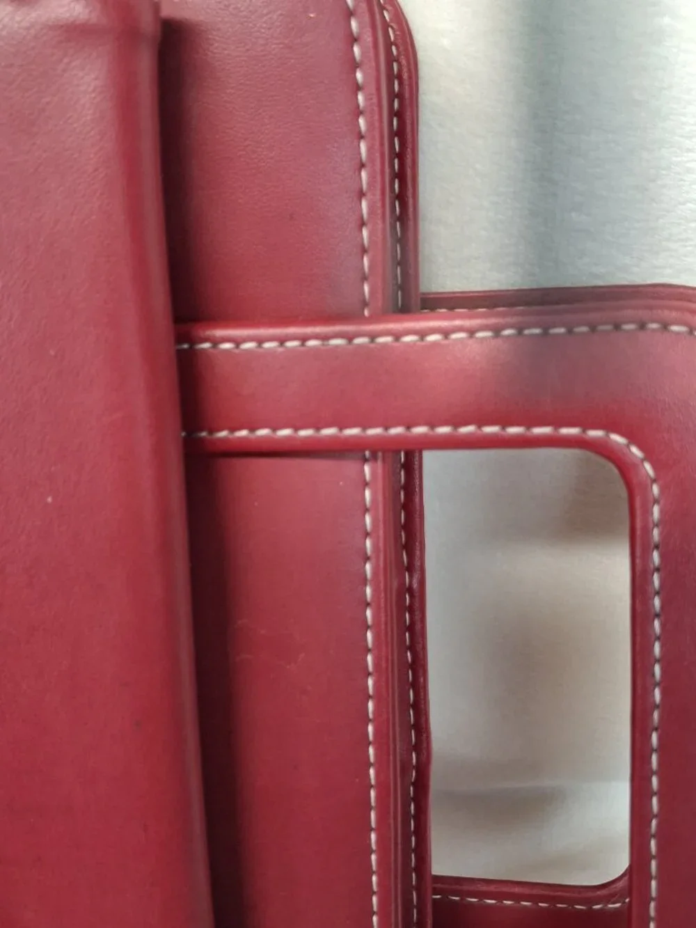 FRANKLIN COVEY Red 7 Ring Planner Binder With Handles Full Zip Read